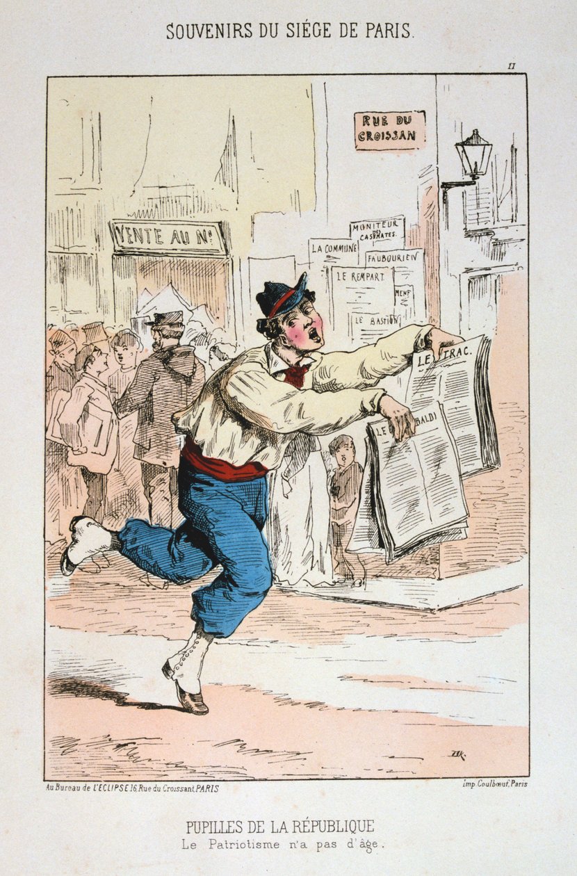 A köztársaság diákjai, Párizs ostroma, 1870-1871 alkotó: Unbekannt