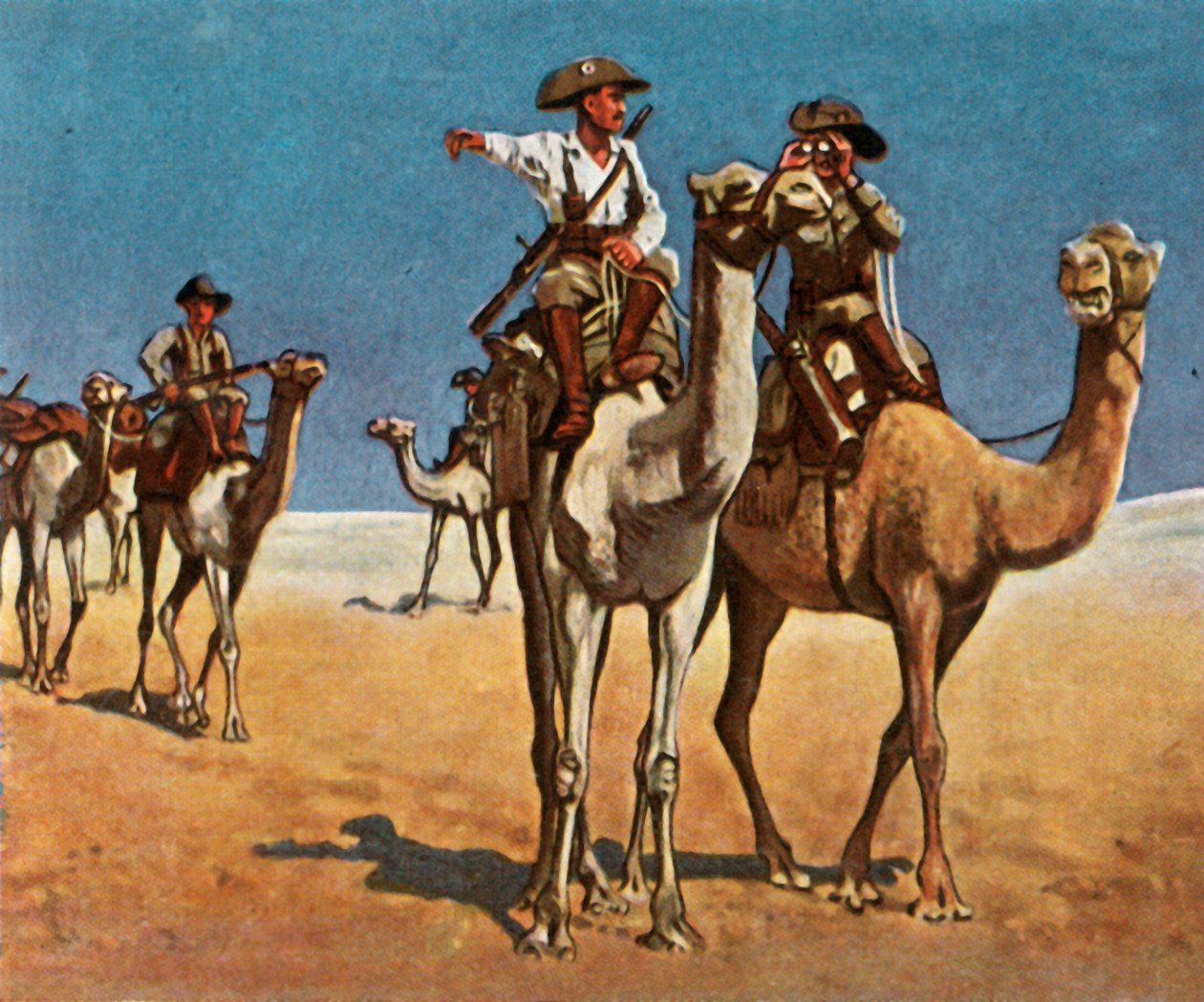 A Simon-Copper-Hottentottok üldözése a Kalahári-sivatagban, 1908. március 16., 1936. alkotó: Unbekannt