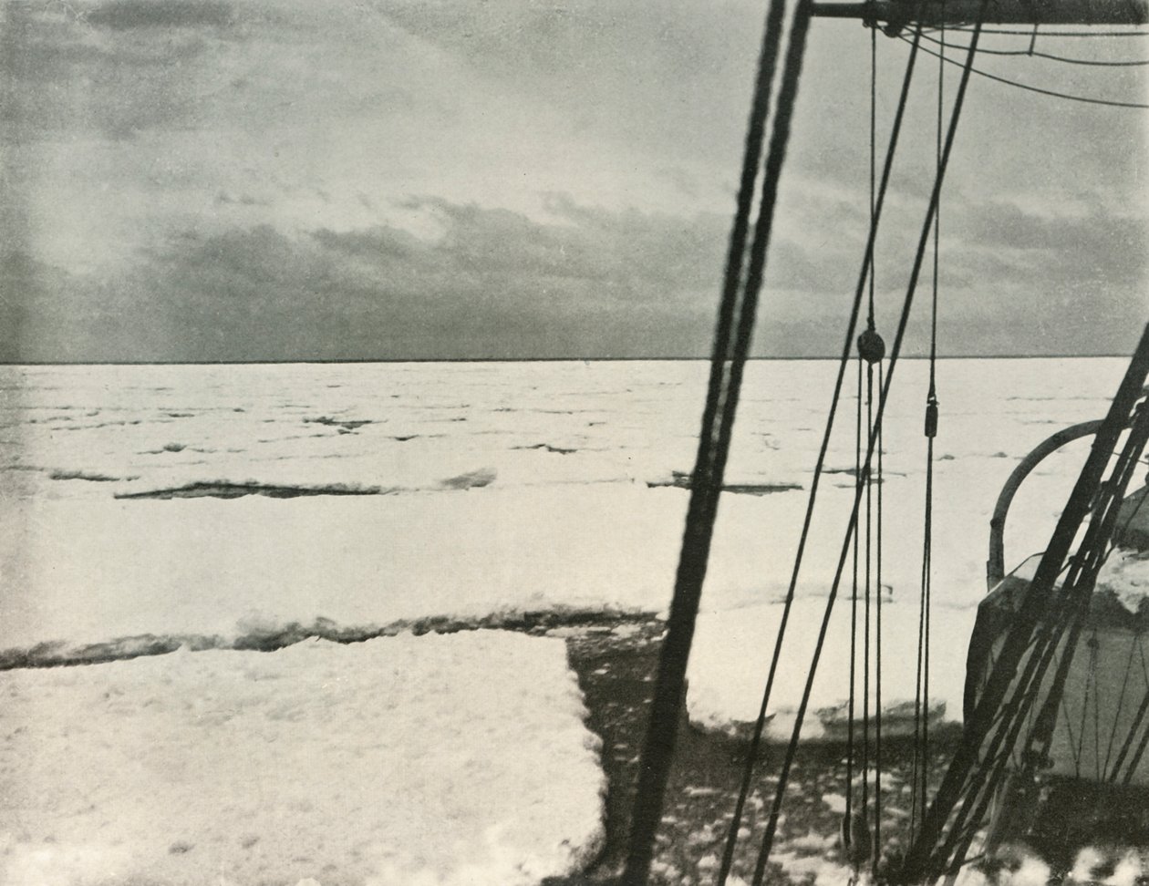Nehéz Floákon átnyomva a Ross-tengeren, c1908, 1909. alkotó: Unbekannt