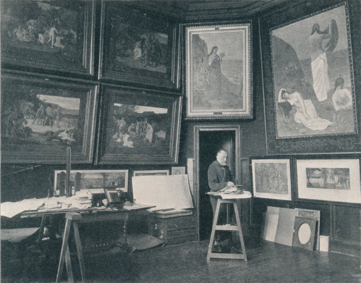 Puvis De Chavannes stúdiójában, 1897 alkotó: Unbekannt