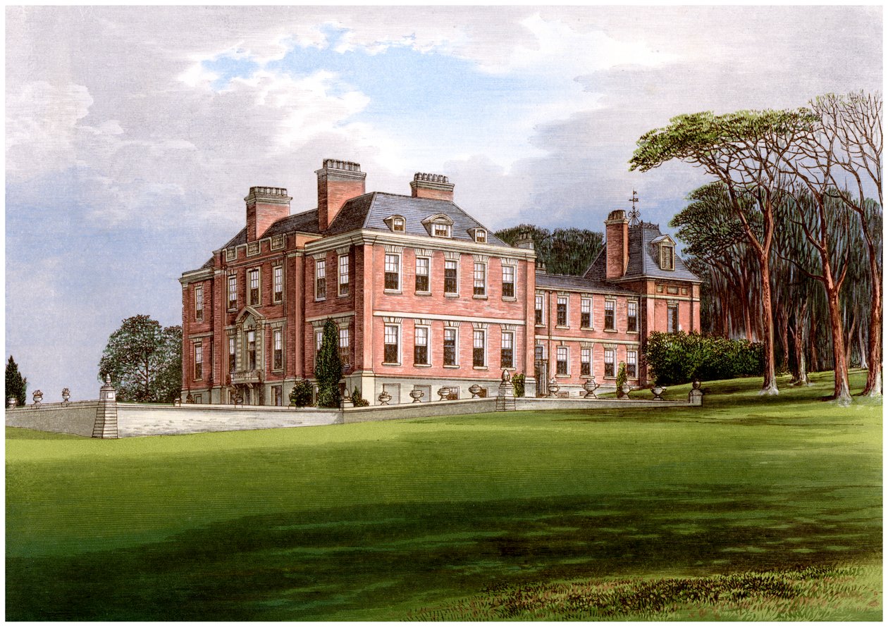 Pynes, Devon, a Northcote család otthona, 1880 alkotó: Unbekannt