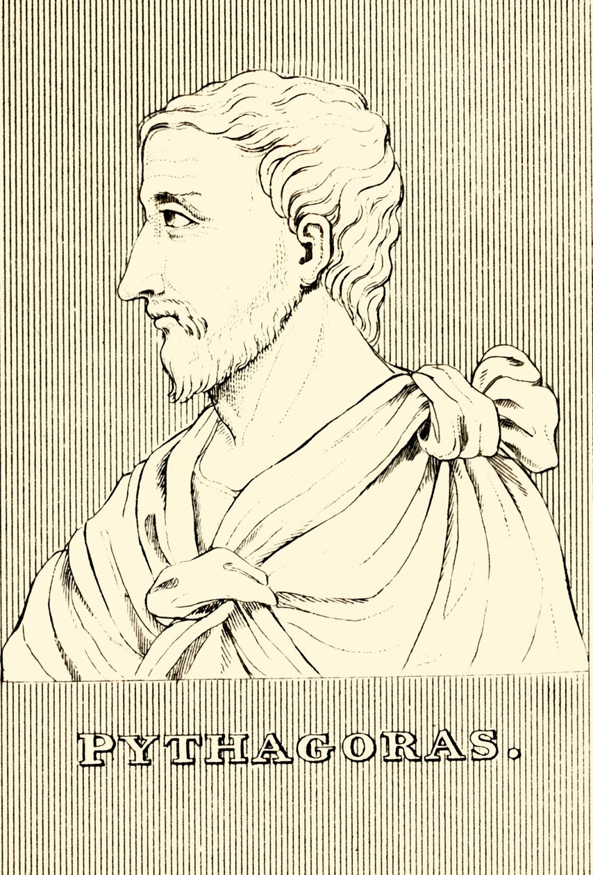 Pythagoras, i.e. 570-c 495, 1830. alkotó: Unbekannt