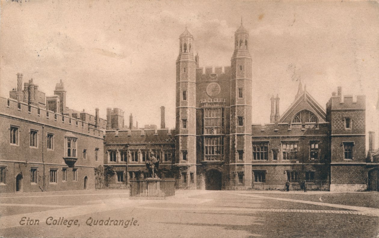 Quadrangle, Eton College, Berkshire, 1905 alkotó: Unbekannt