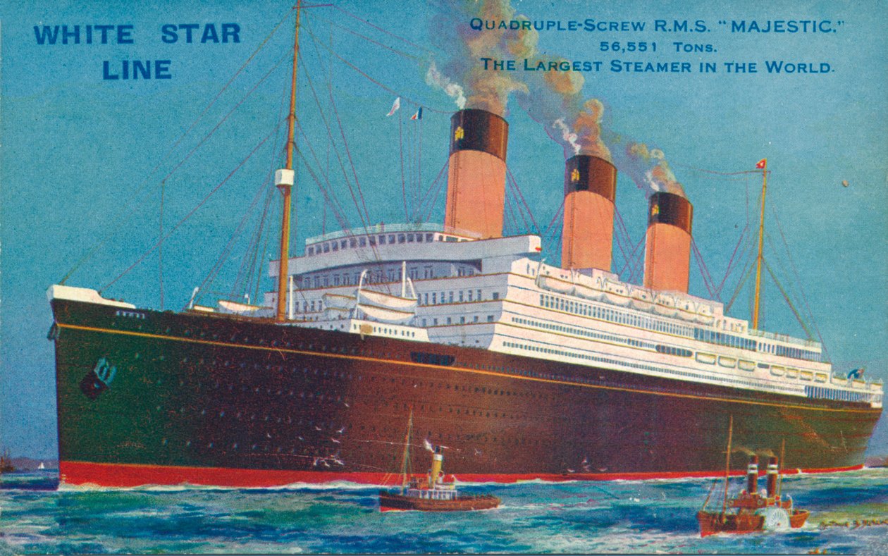 Négycsavaros R.M.S Majestic of the White Star Line, 1920-as évek alkotó: Unbekannt