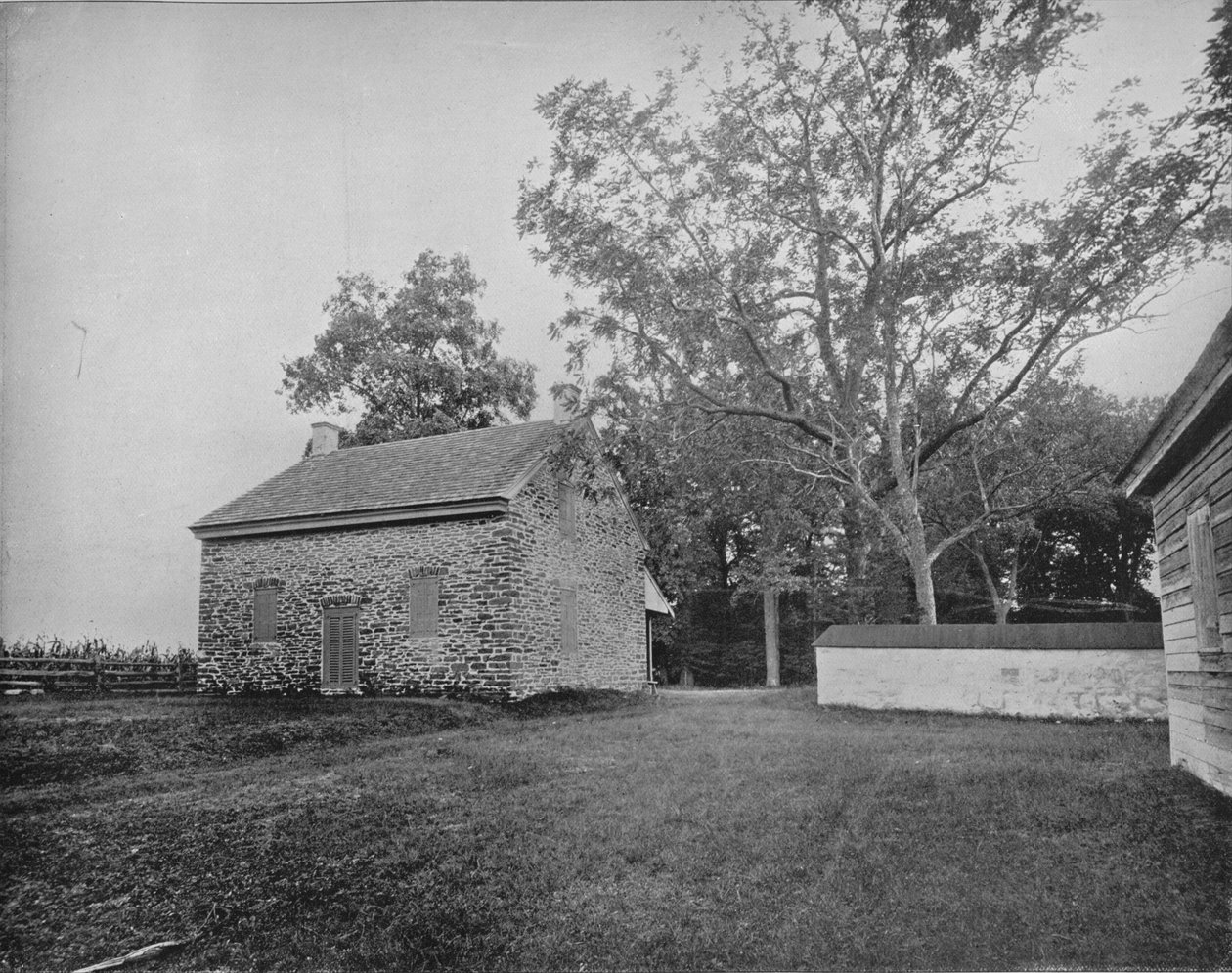Quaker Meeting House, Princetoni csatatér, New Jersey, 1897. alkotó: Unbekannt