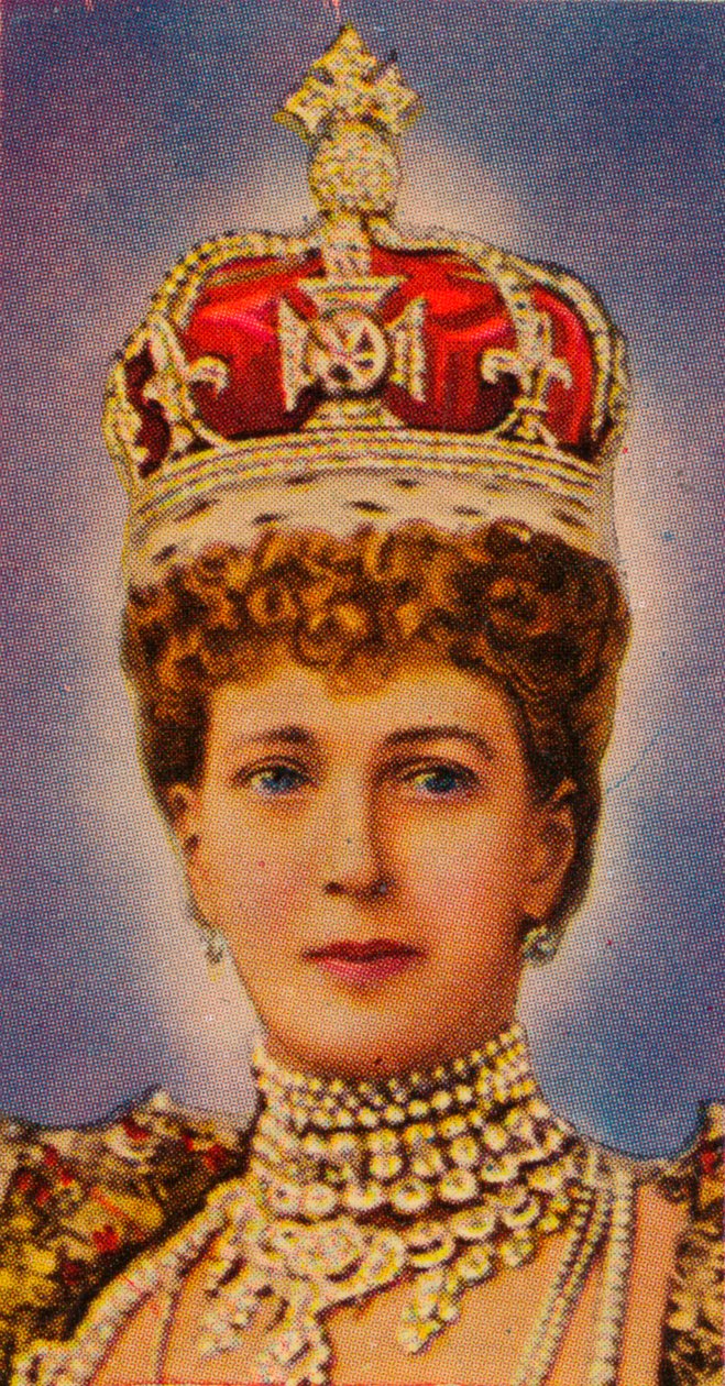 Alexandra királynő, VII. Edward király hitvese a koronázásán, 1902 1935 alkotó: Unbekannt