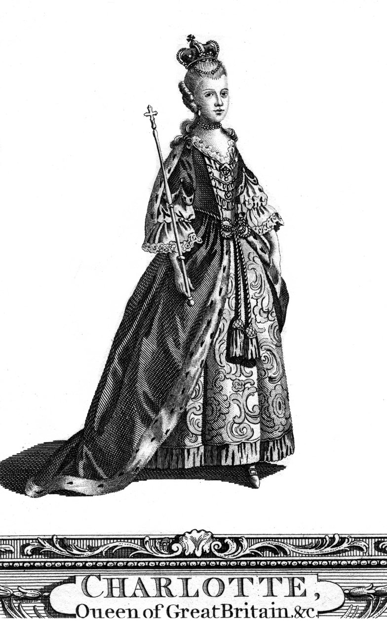 Charlotte királynő, az Egyesült Királyság III. György hitvese alkotó: Unbekannt