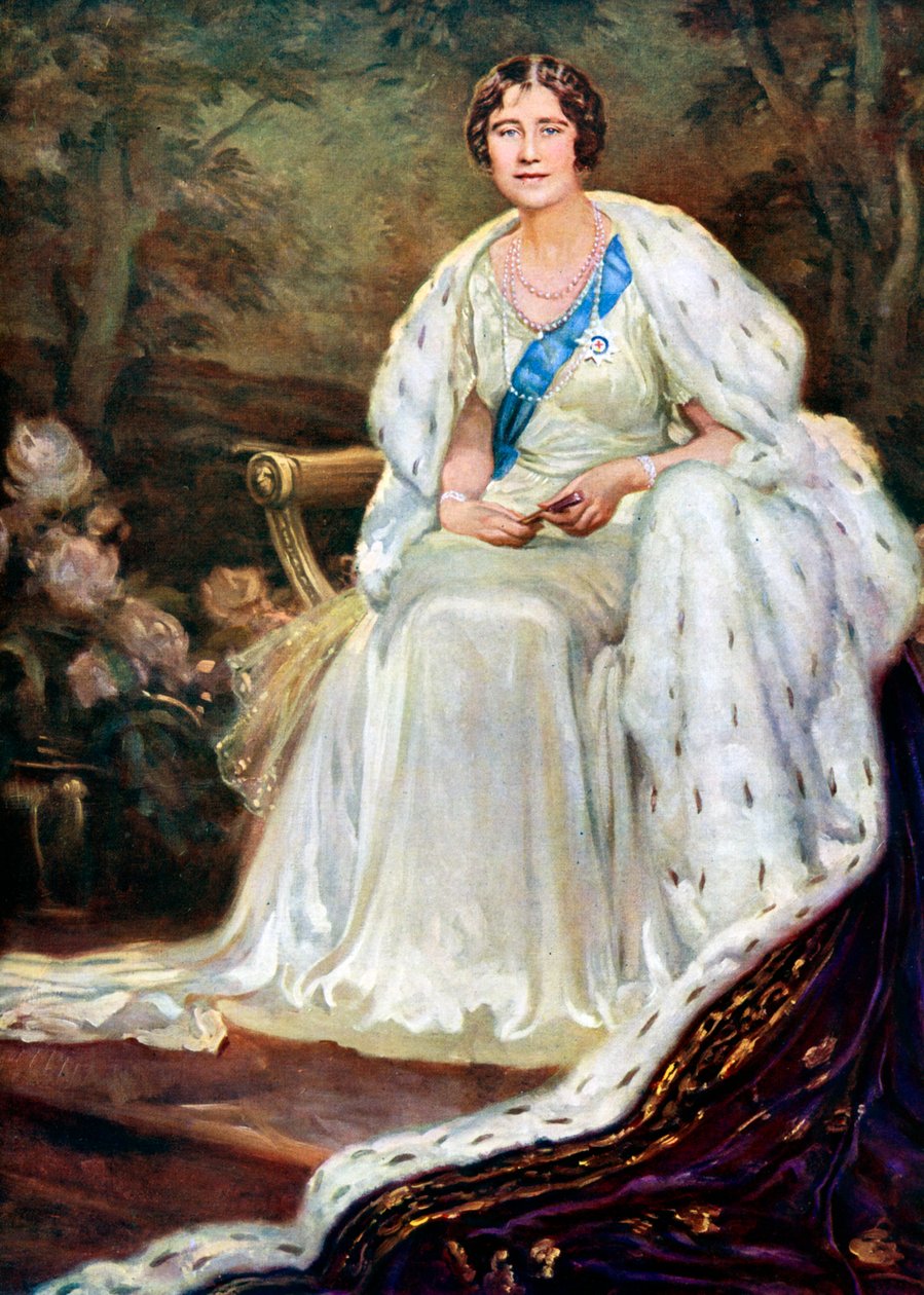 Erzsébet királynő koronázási köntösben, 1937 alkotó: Unbekannt