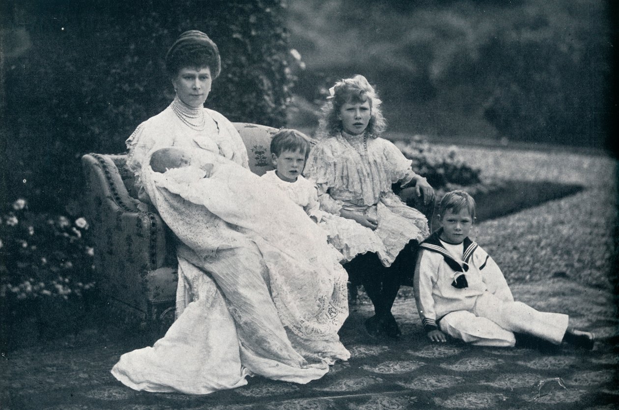 Mária királynő és négy gyermeke, 1905, 1936 alkotó: Unbekannt