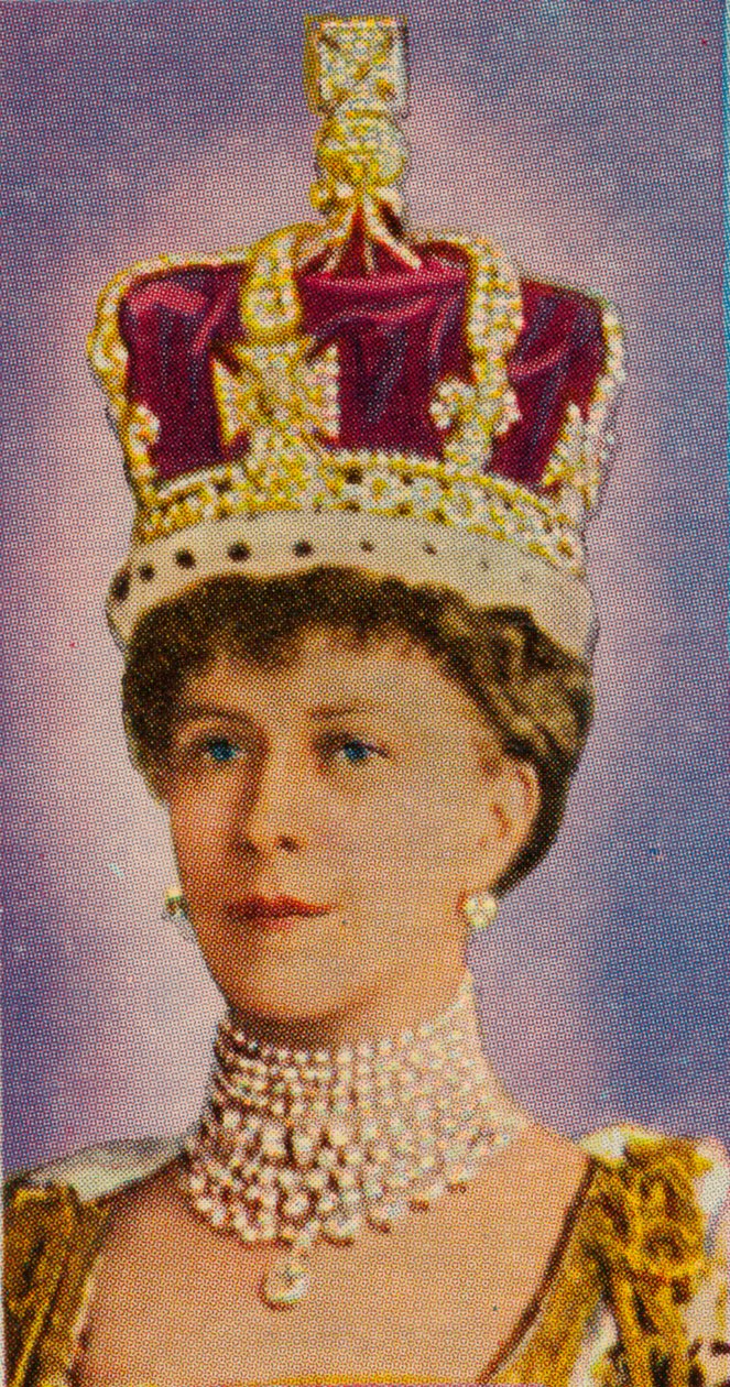Mária királynő, V. György király hitvese a koronázásán, 1911, 1935 alkotó: Unbekannt