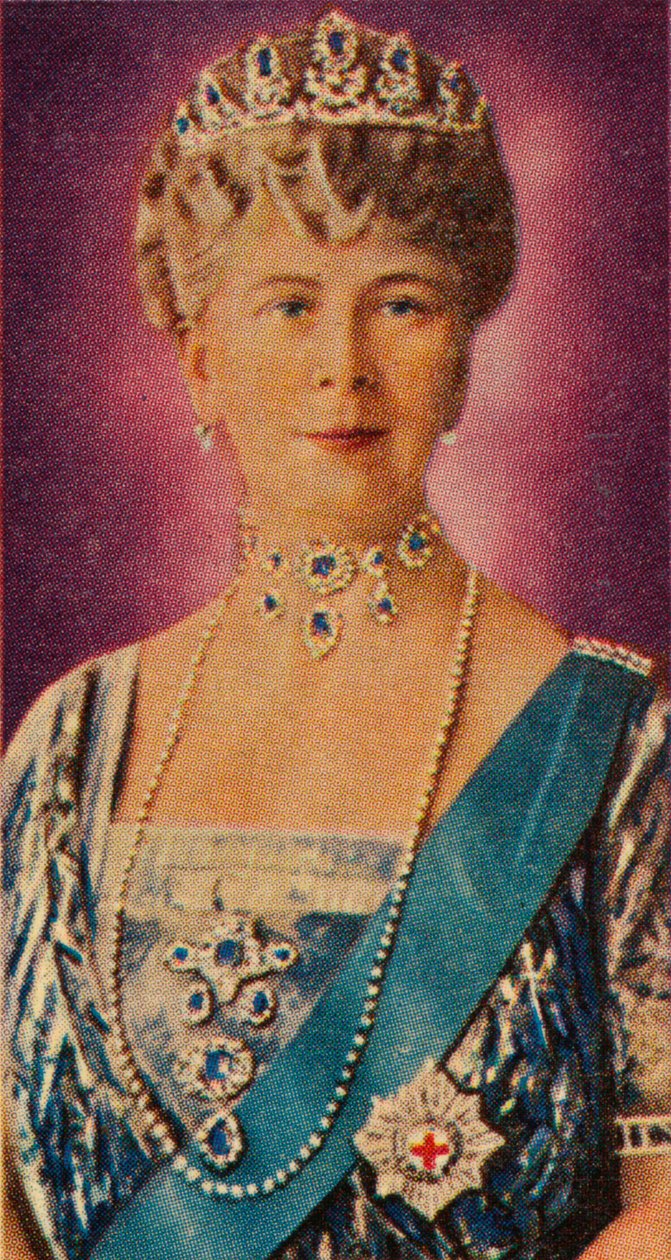 Mária királynő, V. György király hitvese udvari ruhában, 1935 alkotó: Unbekannt