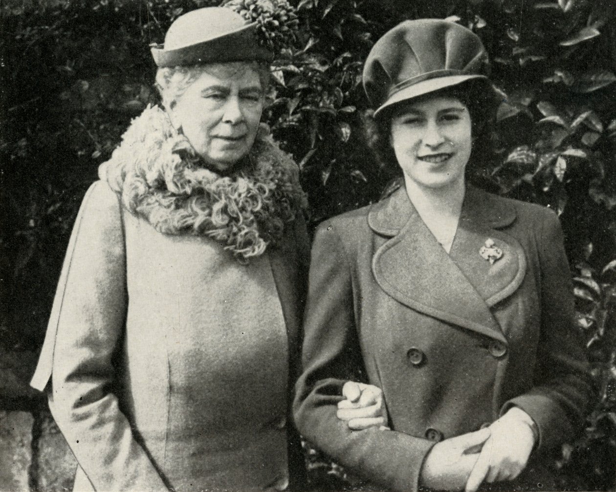 Mária királynő Erzsébet hercegnővel, 1944. április, 1951. alkotó: Unbekannt