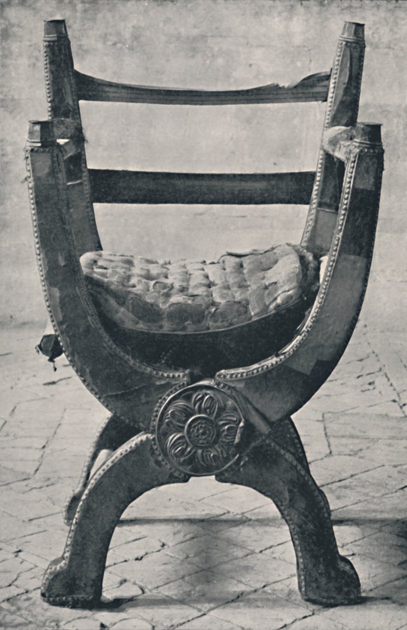 Queen Marys szék a winchesteri katedrálisban. Kr.u. 1554., 1928 alkotó: Unbekannt