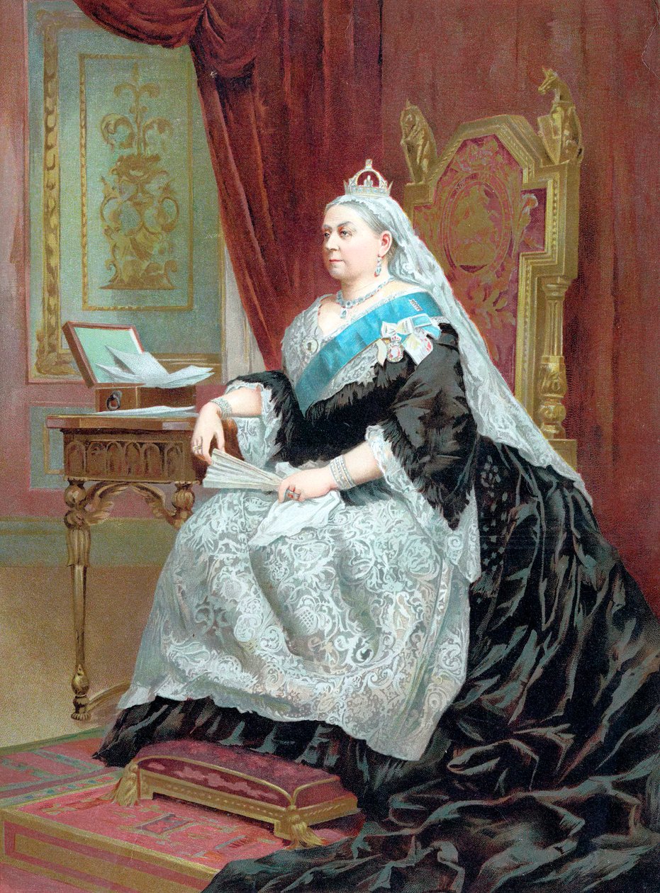Viktória királynő 1819-1901 arany jubileumának idején, 1887 alkotó: Unbekannt