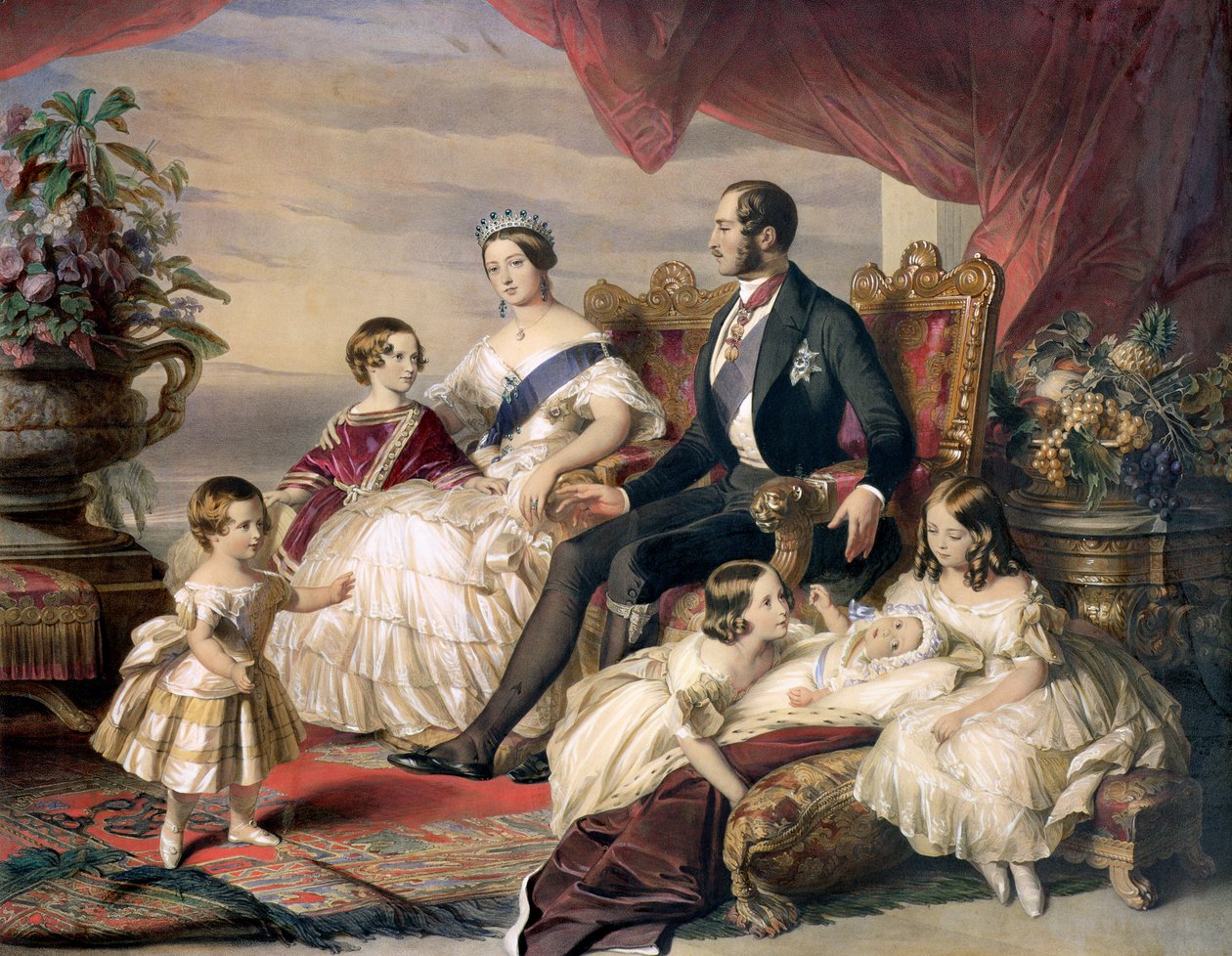 „Viktória királynő és Albert herceg öt gyermekükkel”, 1846 alkotó: Unbekannt