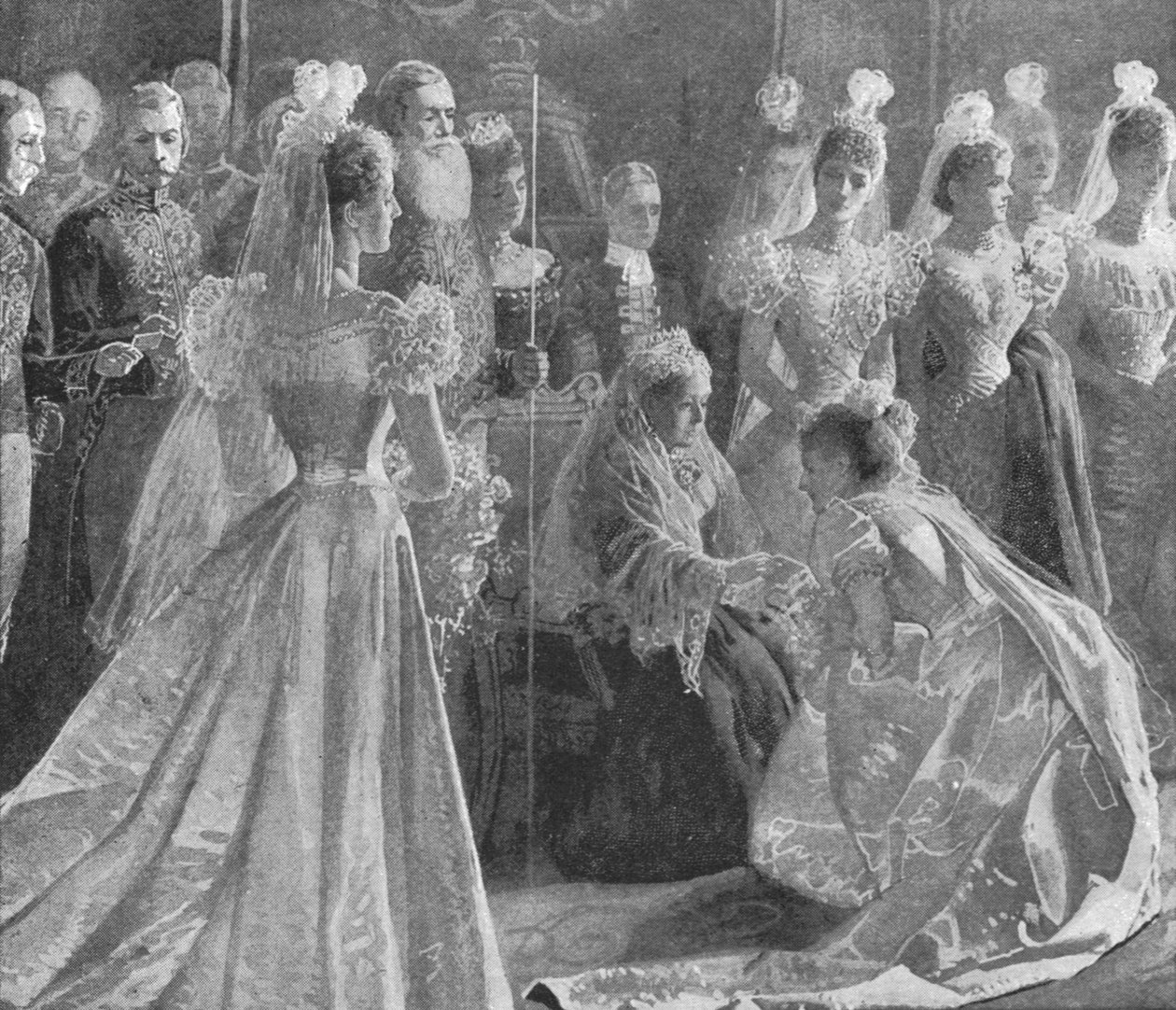 Viktória királynő gyémánt-jubileuma: Szalon a Buckingham-palotában, 1897. május 11., 1901. alkotó: Unbekannt