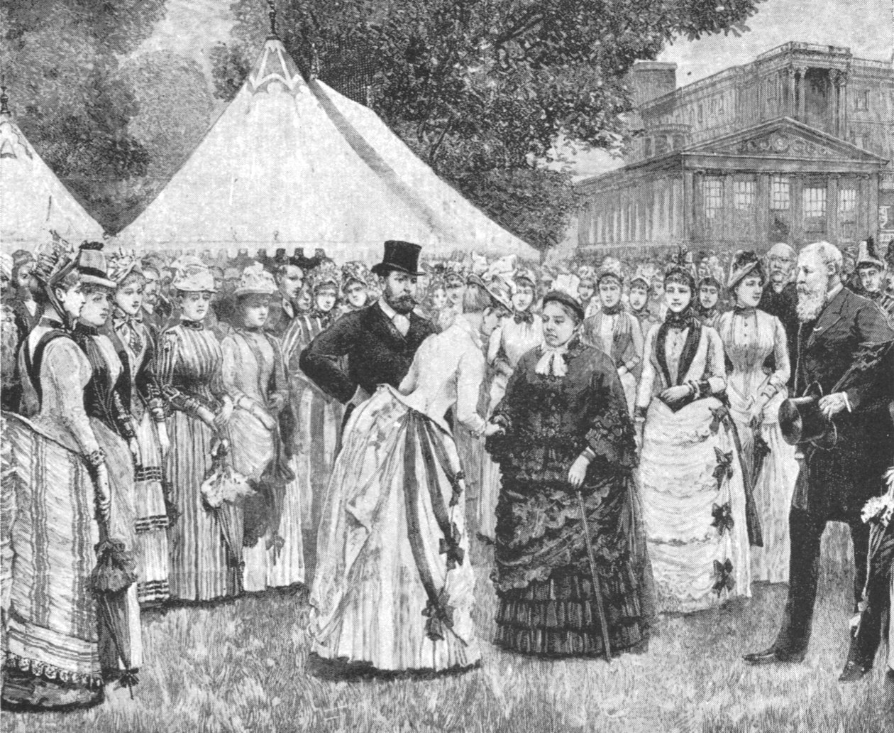 Viktória királynő jubileumi kerti partija a Buckingham-palotában, 1887. június 29-én, 1901. alkotó: Unbekannt