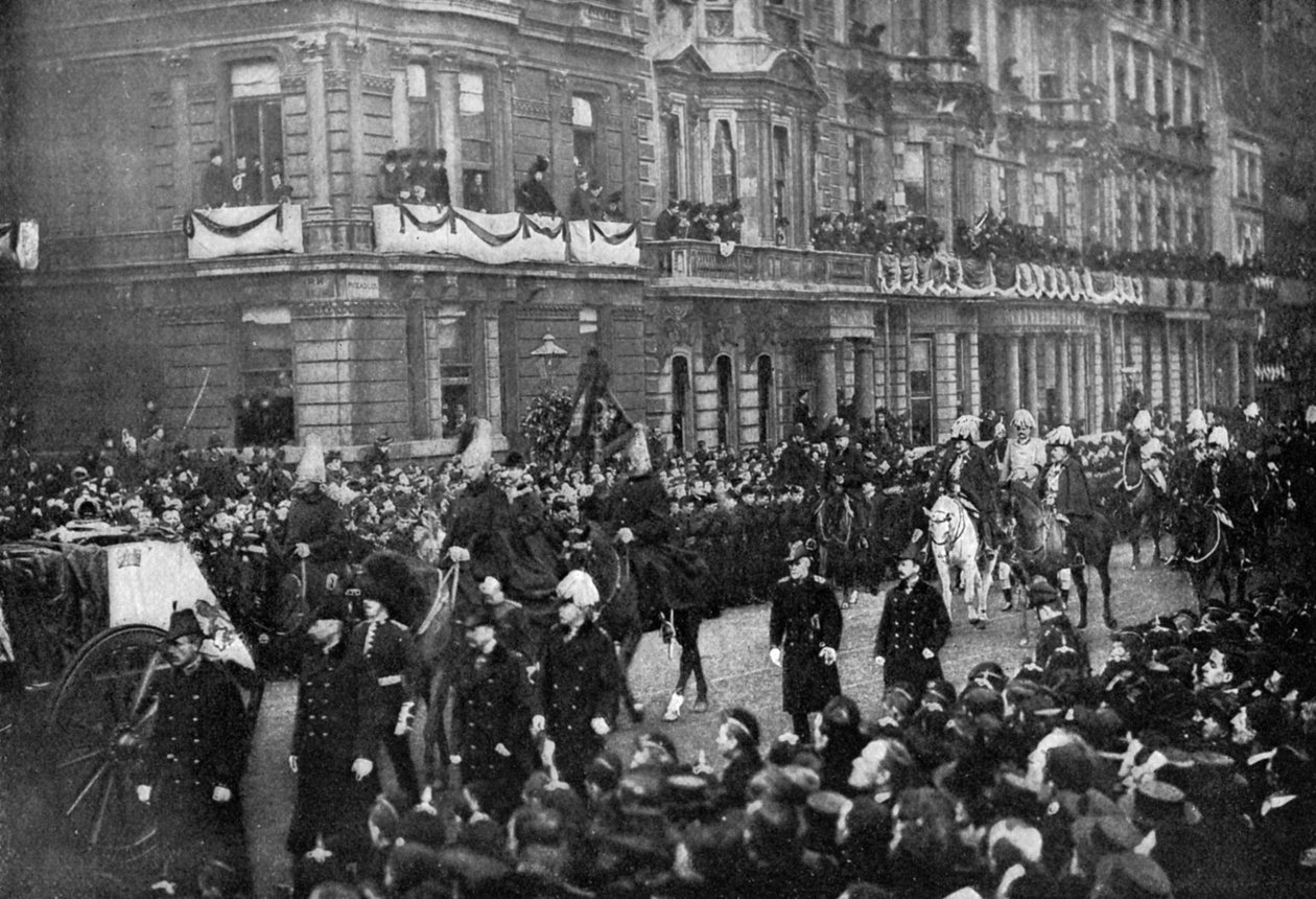 Viktória királynő temetési menete Londonon keresztül, 1901 alkotó: Unbekannt