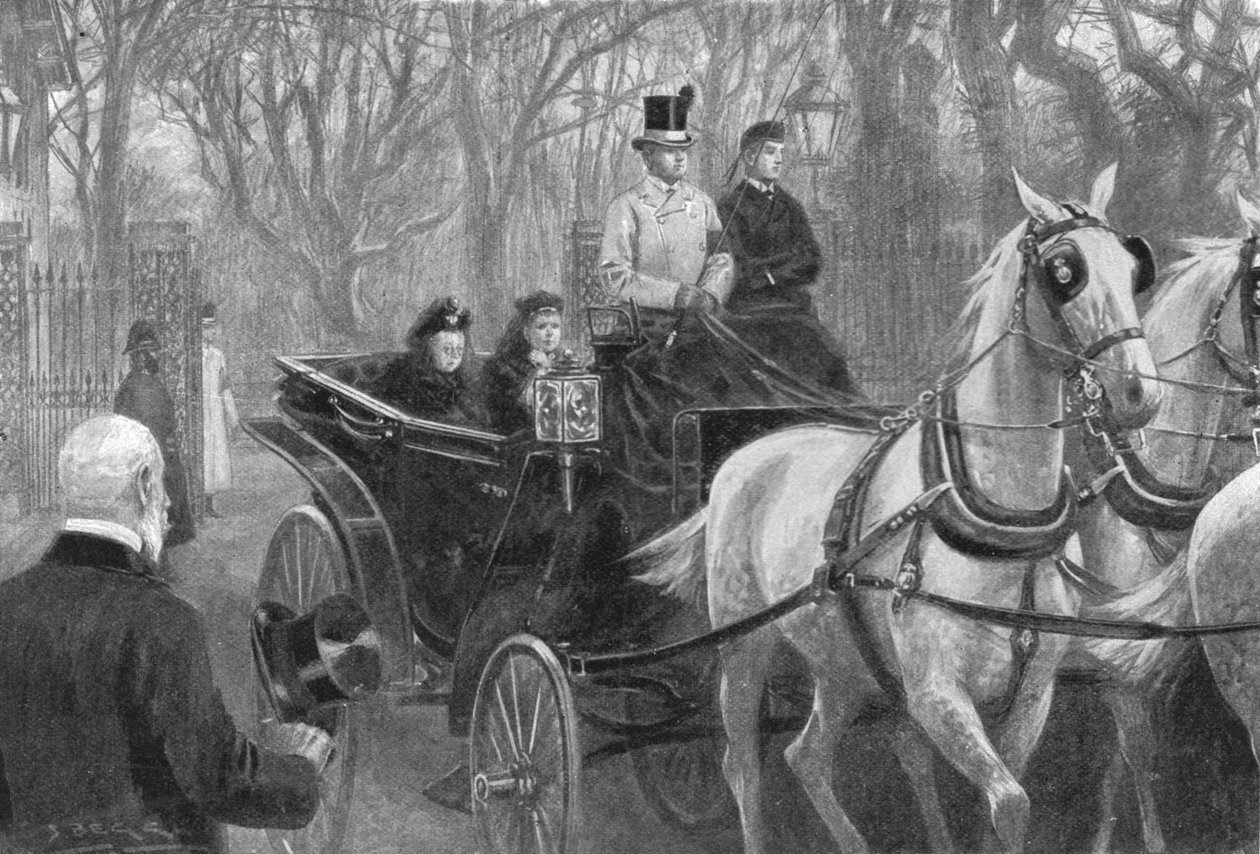Viktória királynő utolsó útja, Osborne, 1901. január 15. alkotó: Unbekannt