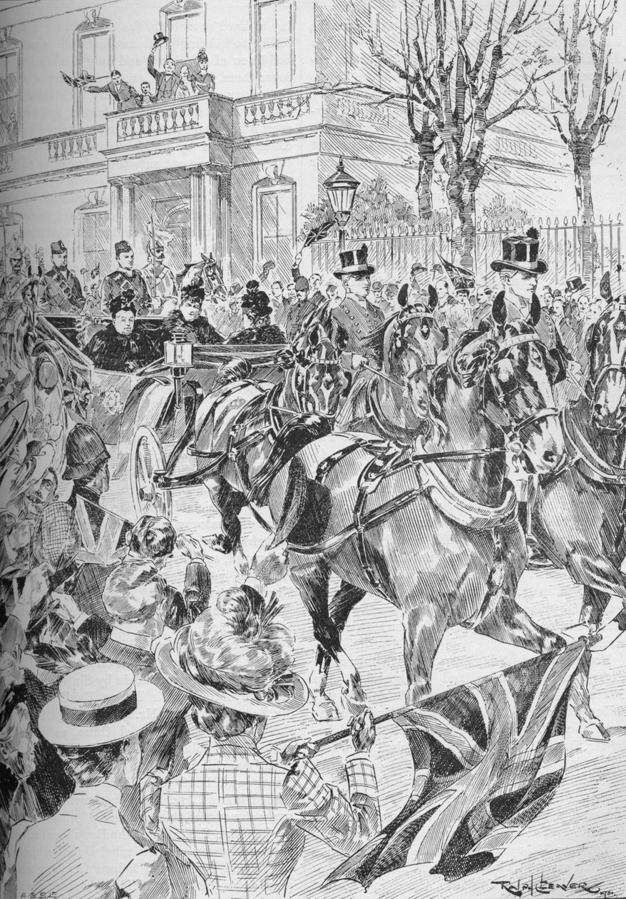 Viktória királynő legutóbbi látogatása Londonban, 1900. március 1906 alkotó: Unbekannt