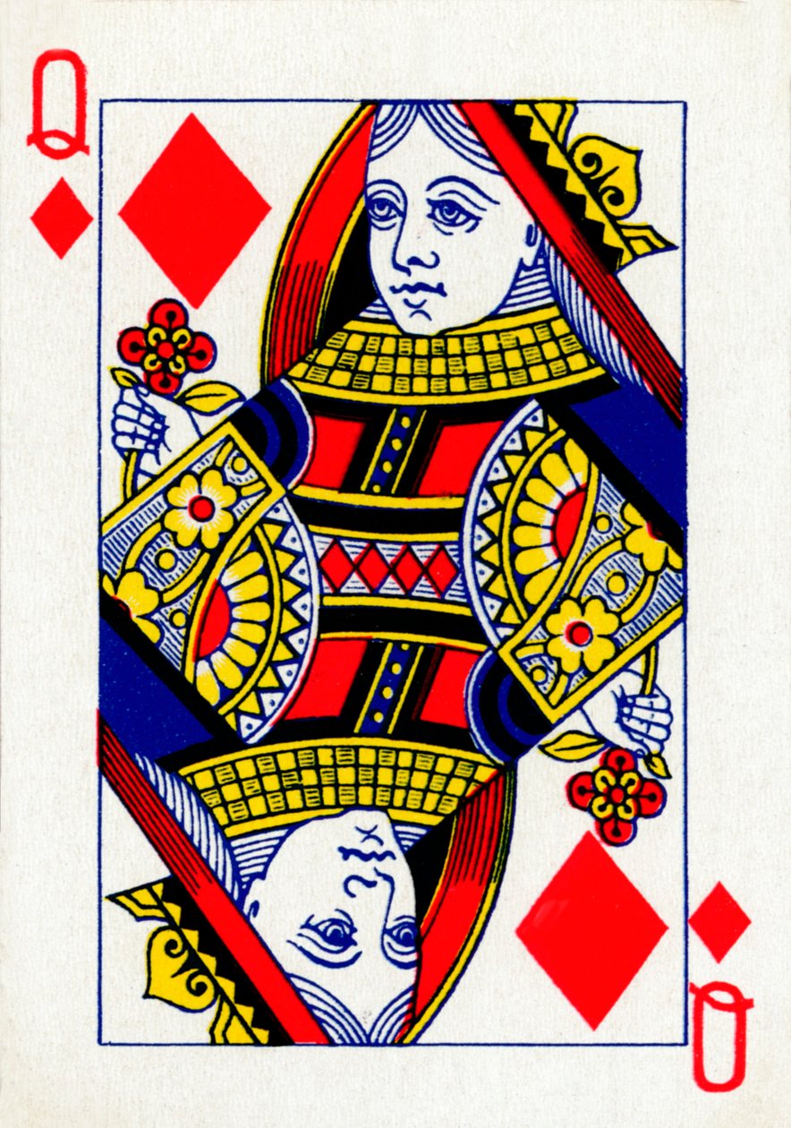 A gyémántok királynője a Goodall & Son Ltd. kártyapaklijából, 1940 alkotó: Unbekannt