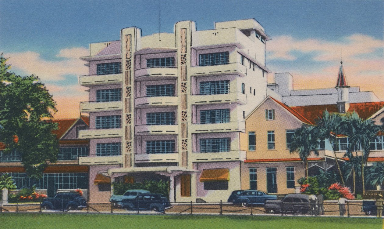 Queens Park Hotel, Port of Spain, Trinidad, B.W.I., 1940-es évek, 1940-es évek. alkotó: Unbekannt