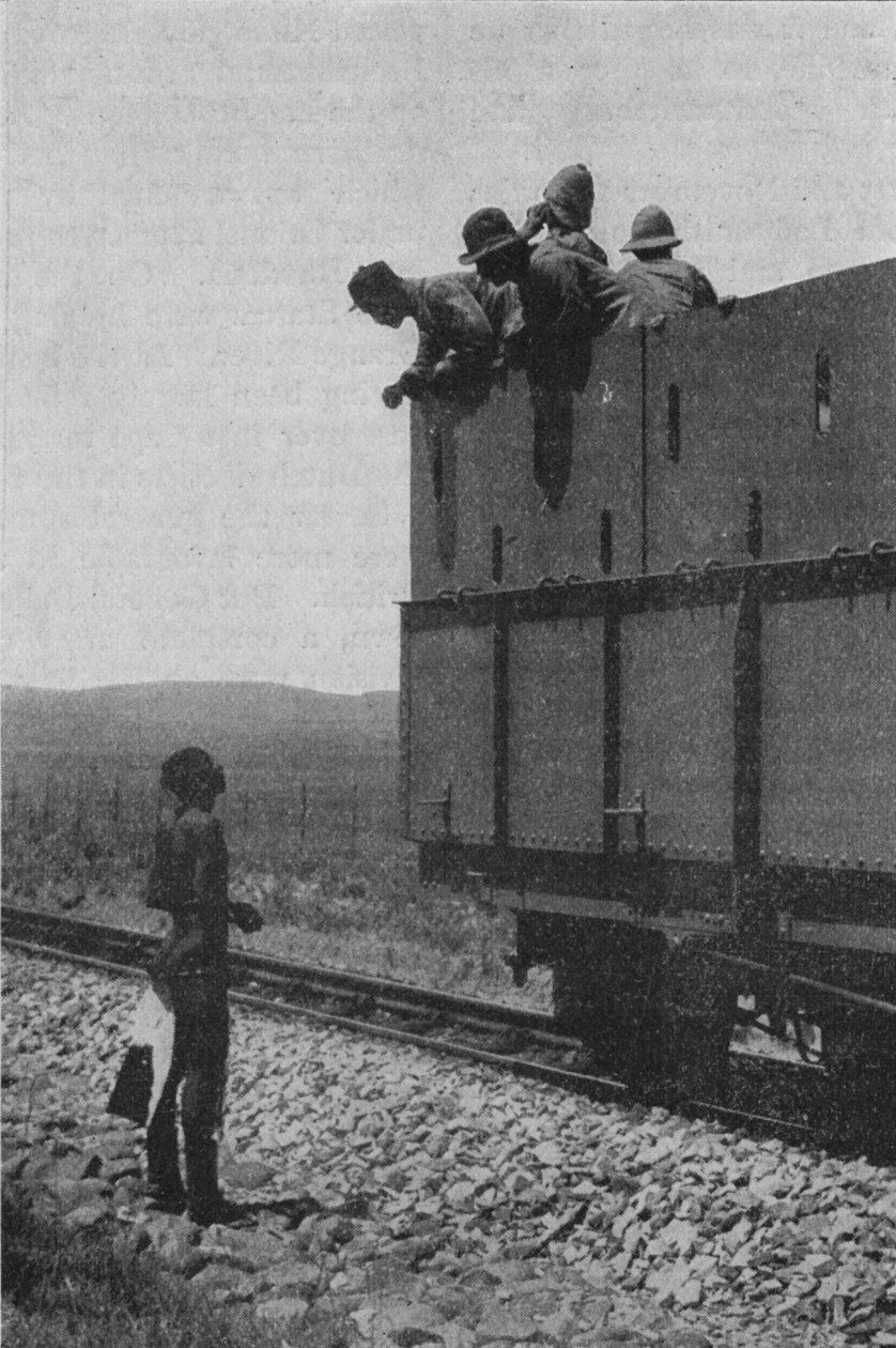 Egy zulu kikérdezése a búrok hollétéről, 1902 alkotó: Unbekannt