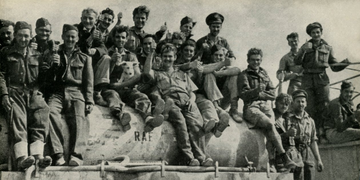 R.A.F. Ground Crews: Tripolitania, 1942-1943, 1945. alkotó: Unbekannt
