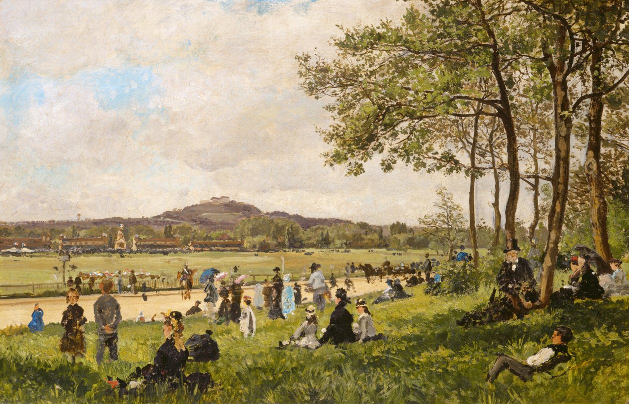 Longchamps-i versenypálya, c. 1870. alkotó: Unbekannt