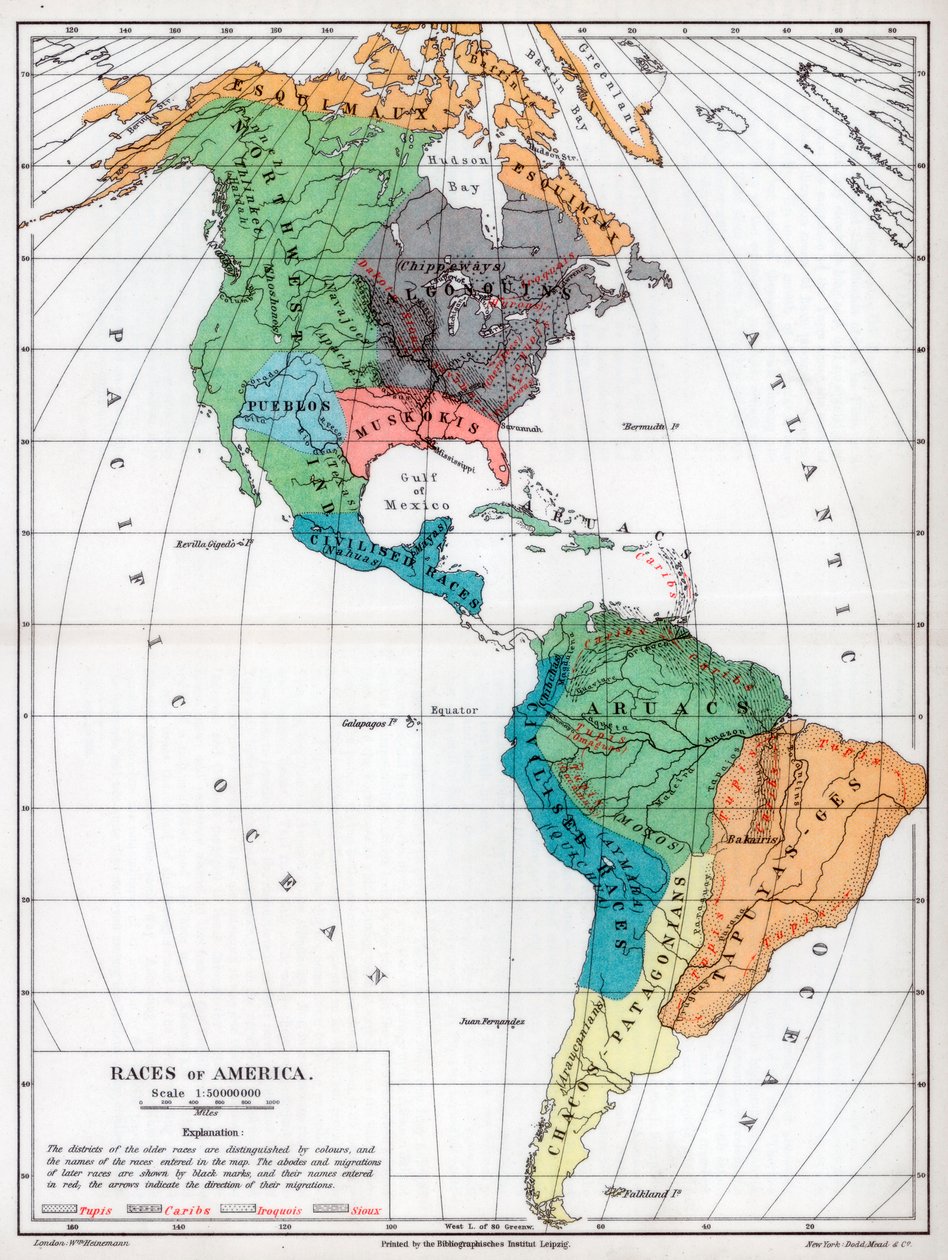 Amerika versenyei, 1901 alkotó: Unbekannt