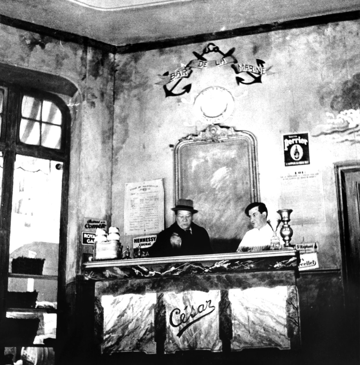 Raimu francia színész, Marcel Pagnols Cesar című darabjának előadásában, c1936-1946 alkotó: Unbekannt