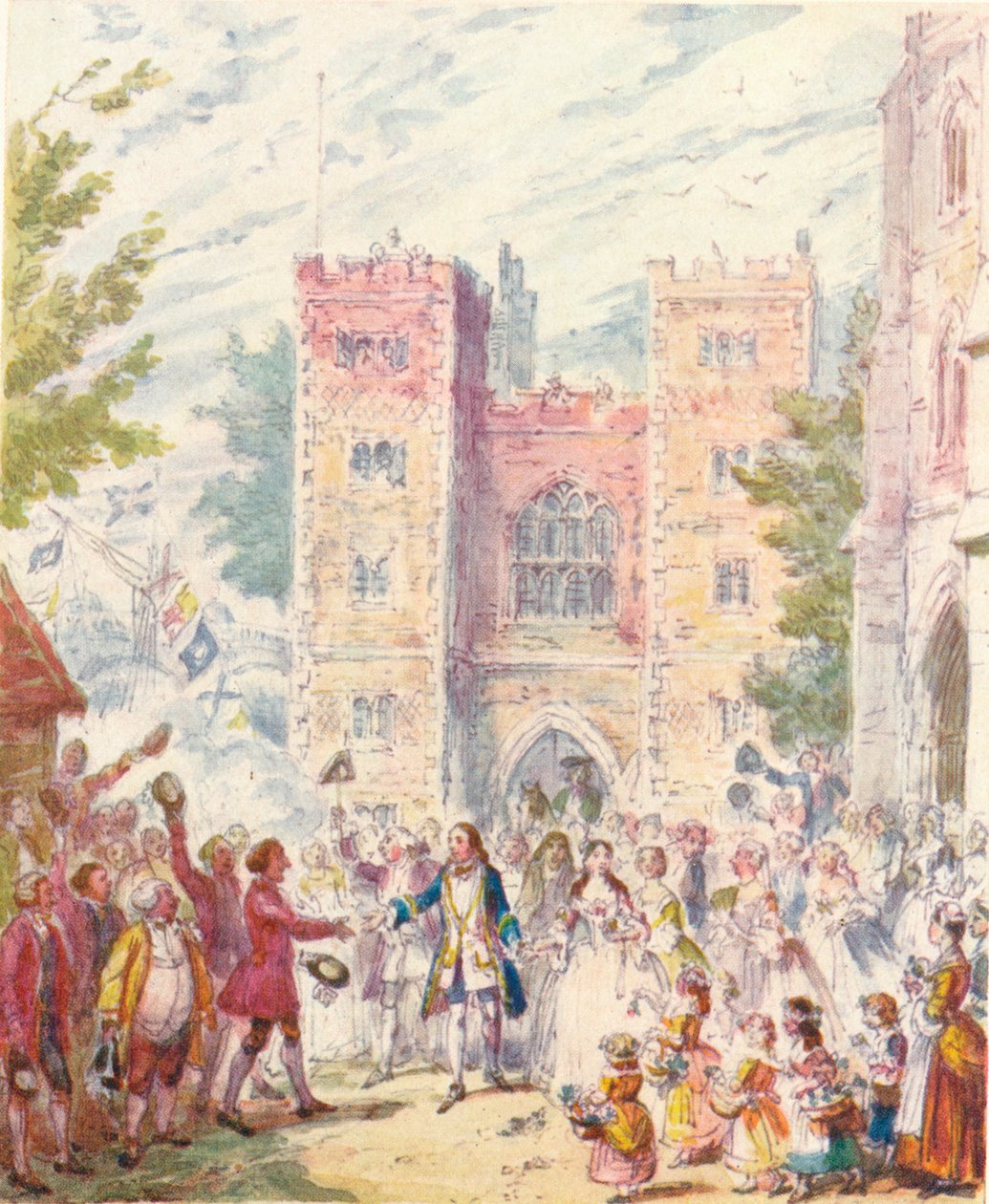 Randulph Crews házassága Hildával a Lambeth templomban, 1842, 1903. alkotó: Unbekannt