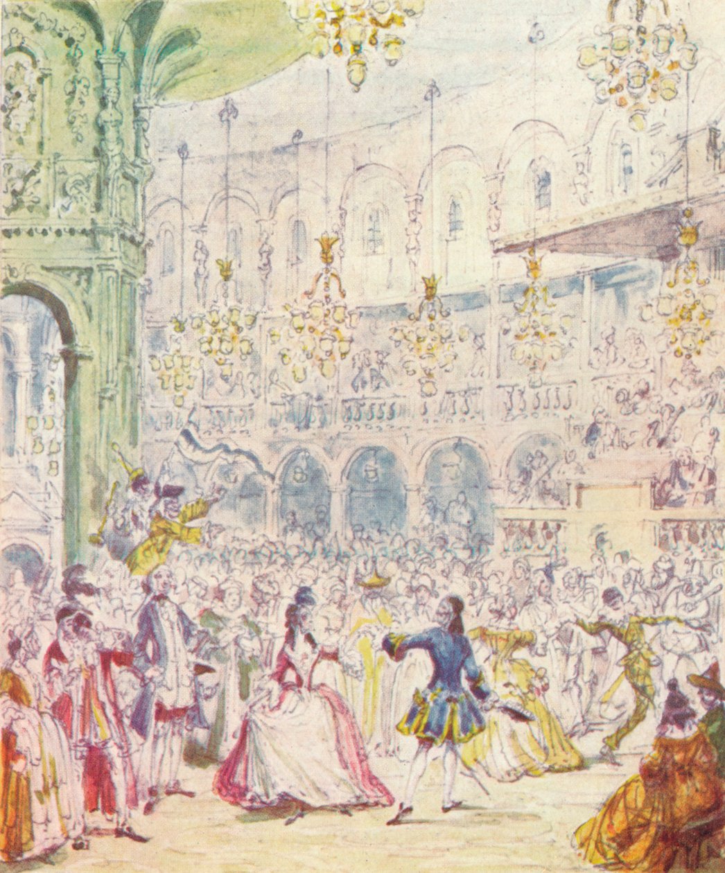 Randulph és Hilda táncol a Rotundában a Ranelagh Gardensben, 1842, 1903 alkotó: Unbekannt