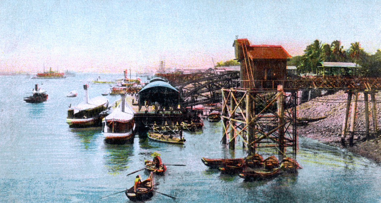 Rangoon kikötő, Mianmar, 1900-as évek alkotó: Unbekannt