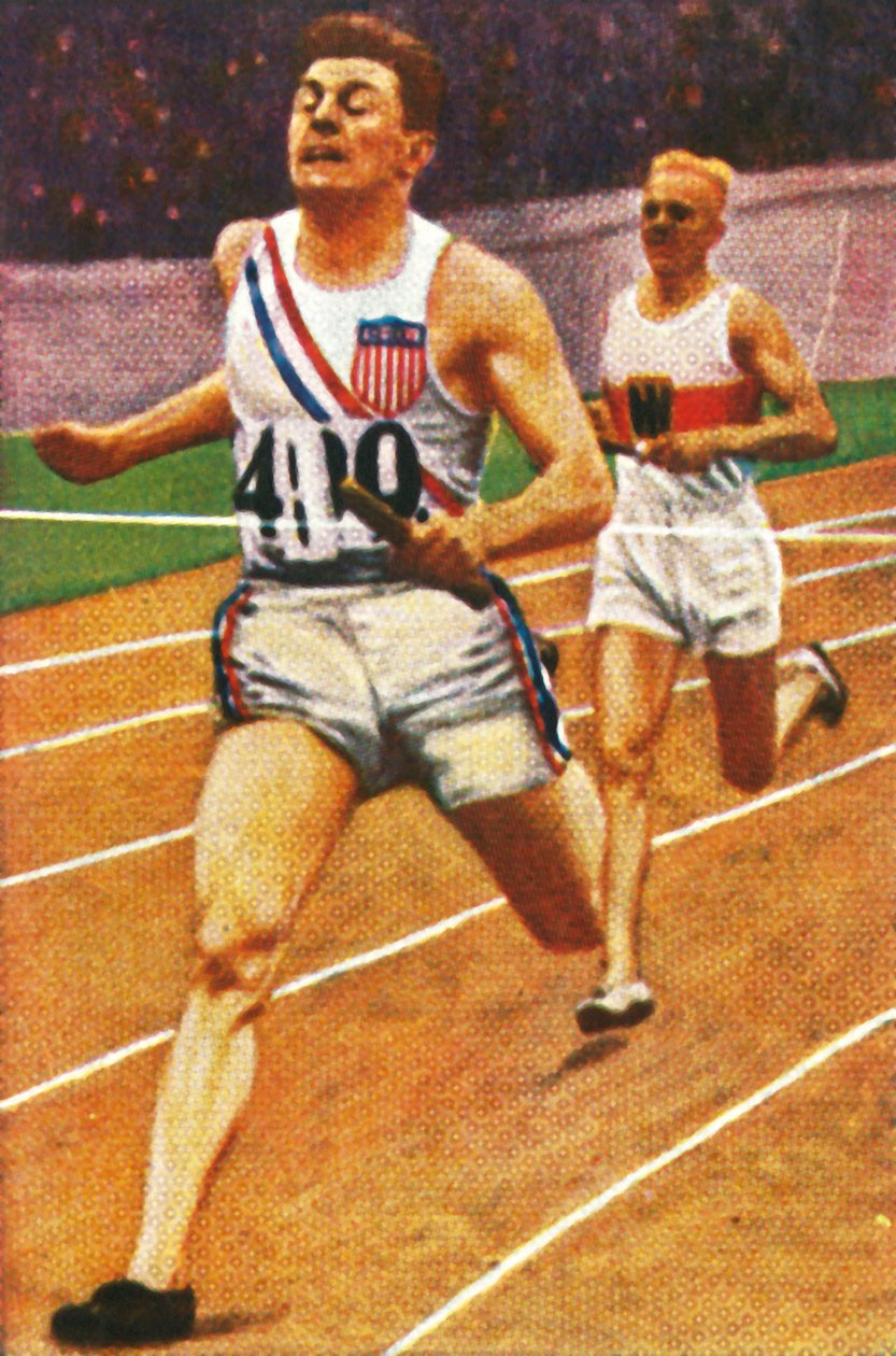 Ray Barbuti és Hermann Engelhard, 4 x 400 m-es váltó, 1928. alkotó: Unbekannt