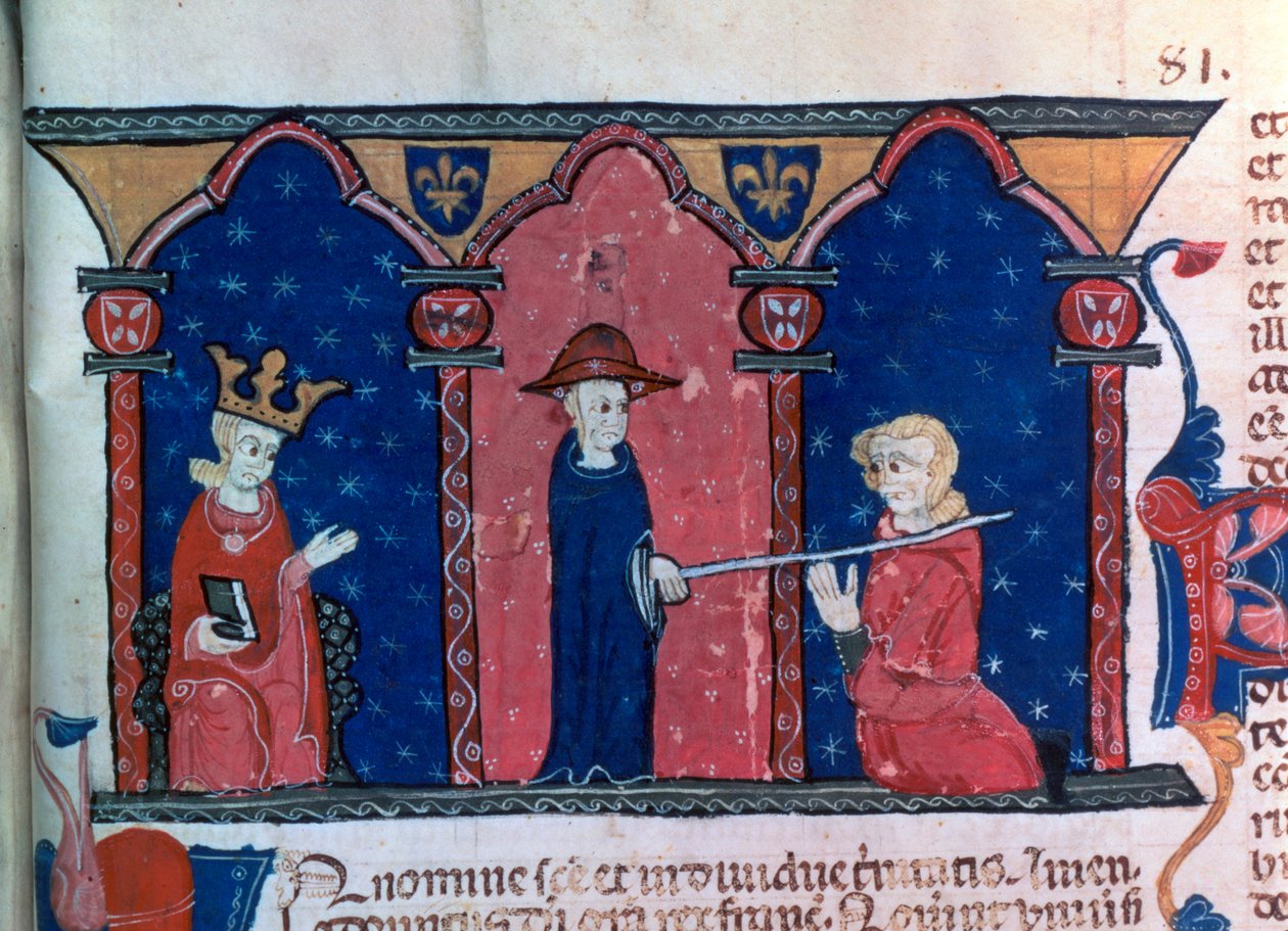 Raymond VII felmentést kap, c1296 alkotó: Unbekannt