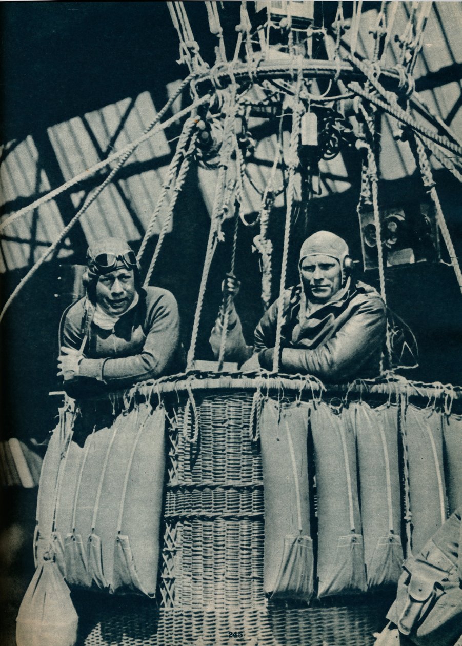 Készen áll a műszerek tesztelésére a magassági rekord szavak kísérletéhez 1935 c1937-ben alkotó: Unbekannt