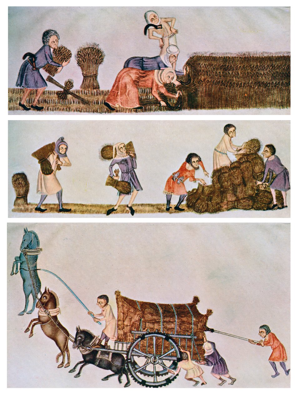 Aratás, hordás és kocsizás, c1300-1340, c1900-1920 alkotó: Unbekannt