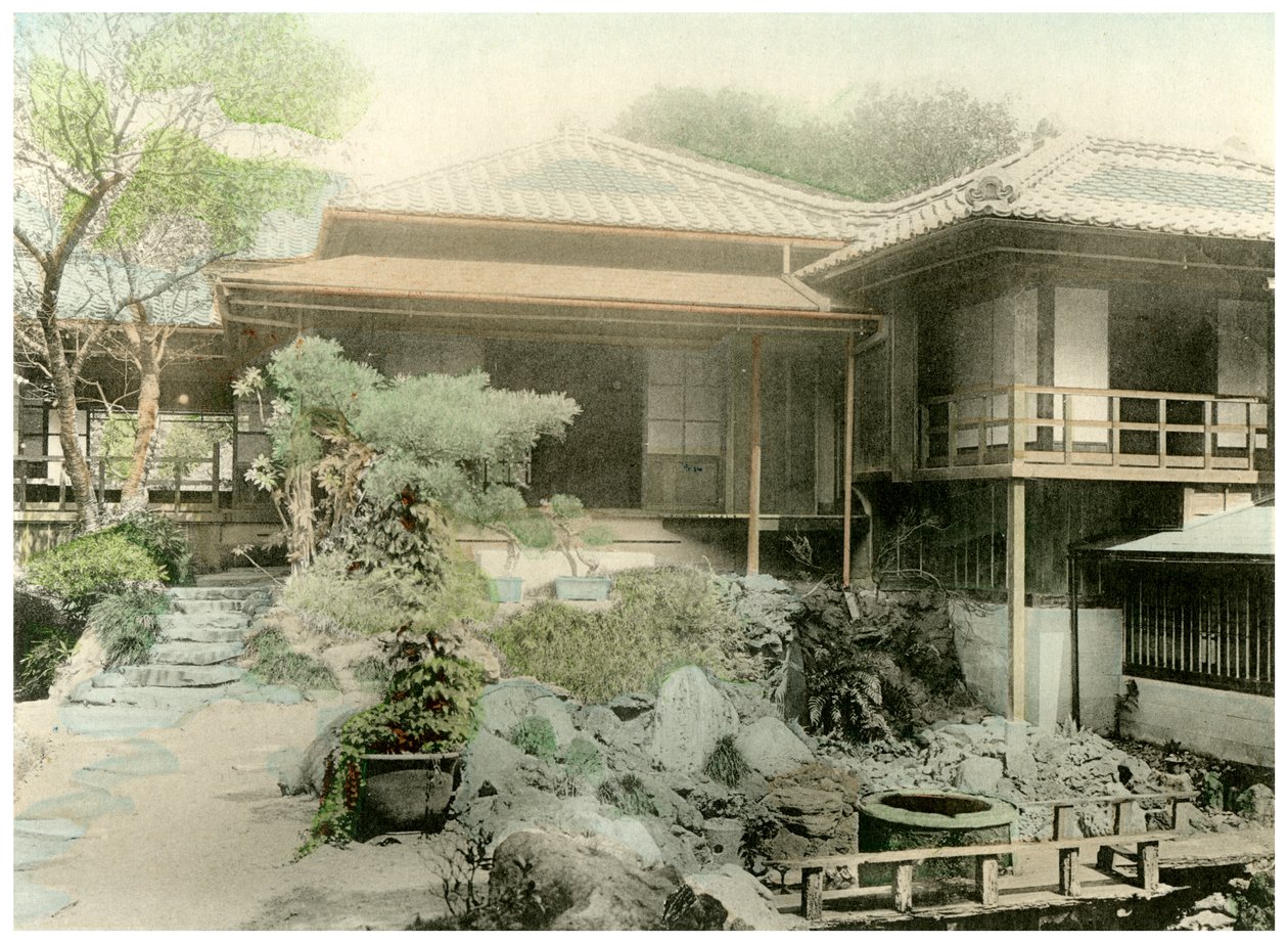 Egy japán ház hátsó sarka, 1904 alkotó: Unbekannt