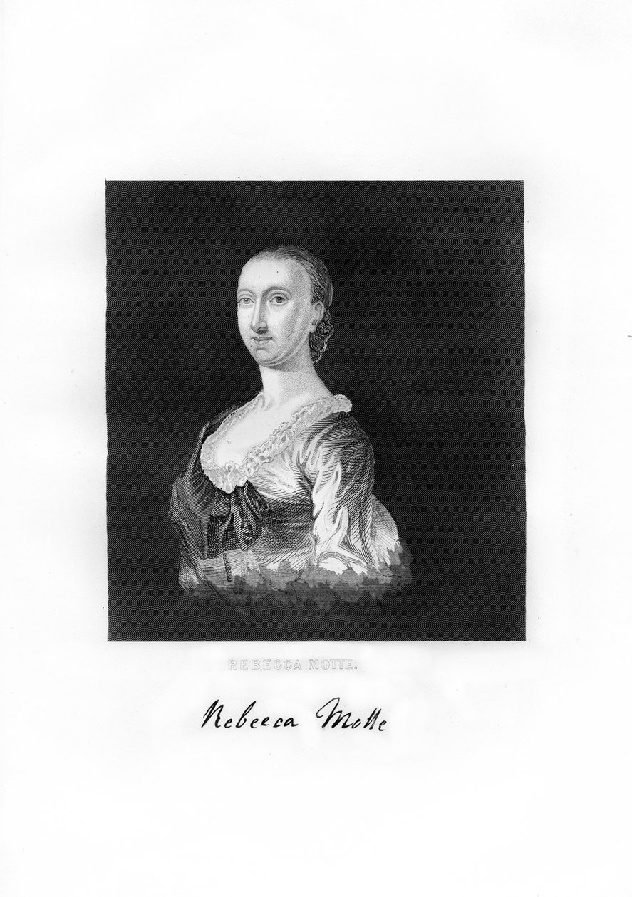 Rebecca Brewton Motte amerikai hazafi és ültetvénytulajdonos, 1872 alkotó: Unbekannt