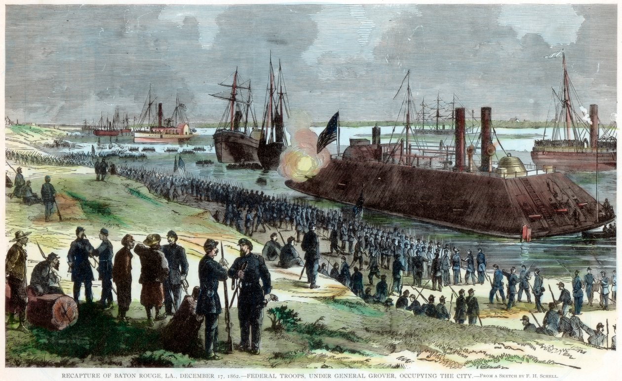 Baton Rouge visszafoglalása, louisianai amerikai polgárháború, 1862. december 17 alkotó: Unbekannt