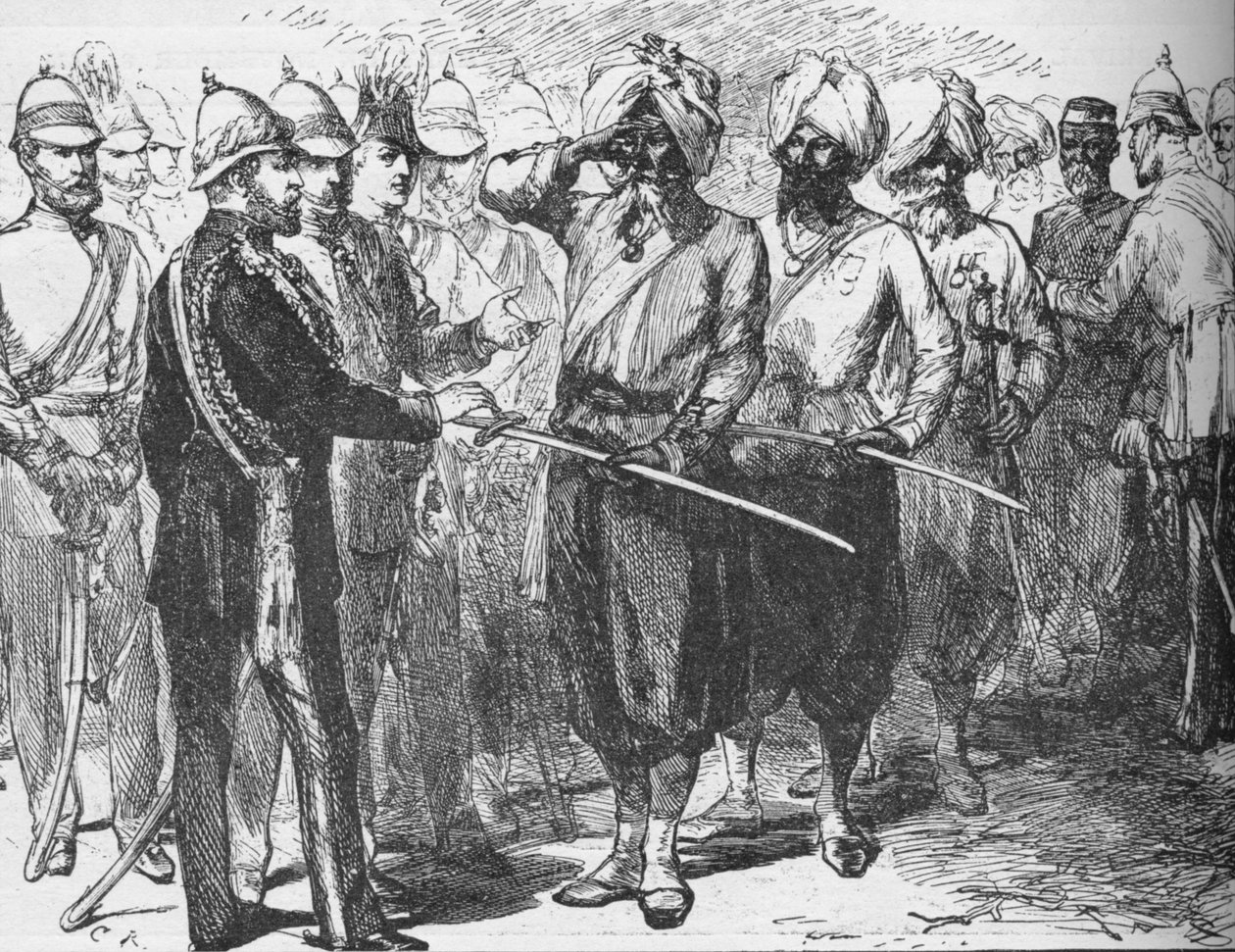 Fogadás az indiai Lucknow védelmének túlélői számára, 1876. január 1908 alkotó: Unbekannt