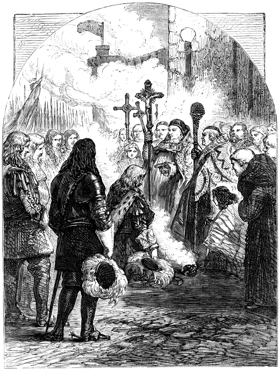 II. Jakab fogadása Dublinban, 1689 alkotó: Unbekannt