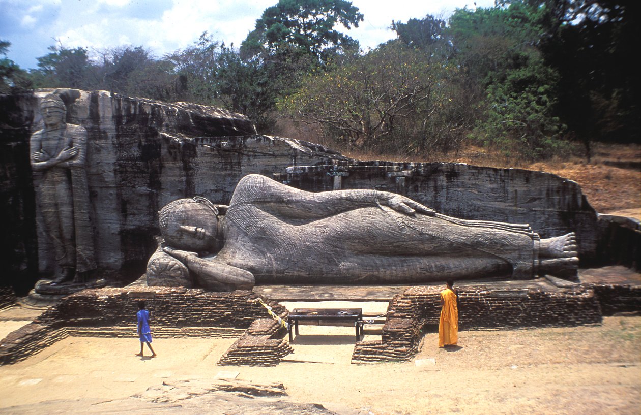Fekvő Buddha, Gal Vihare, Sri Lanka alkotó: Unbekannt
