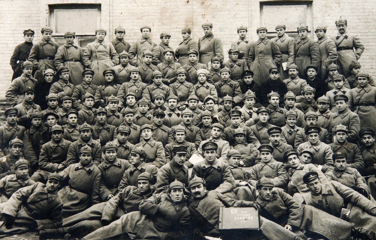 A Vörös Hadsereg katonái a 99. gyalogos hadosztályból, Szovjetunió, 1928 alkotó: Unbekannt