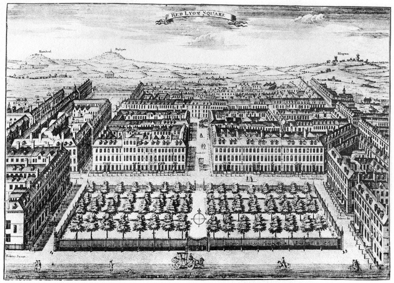 Vörös Oroszlán tér, London, 18. század 1907 alkotó: Unbekannt