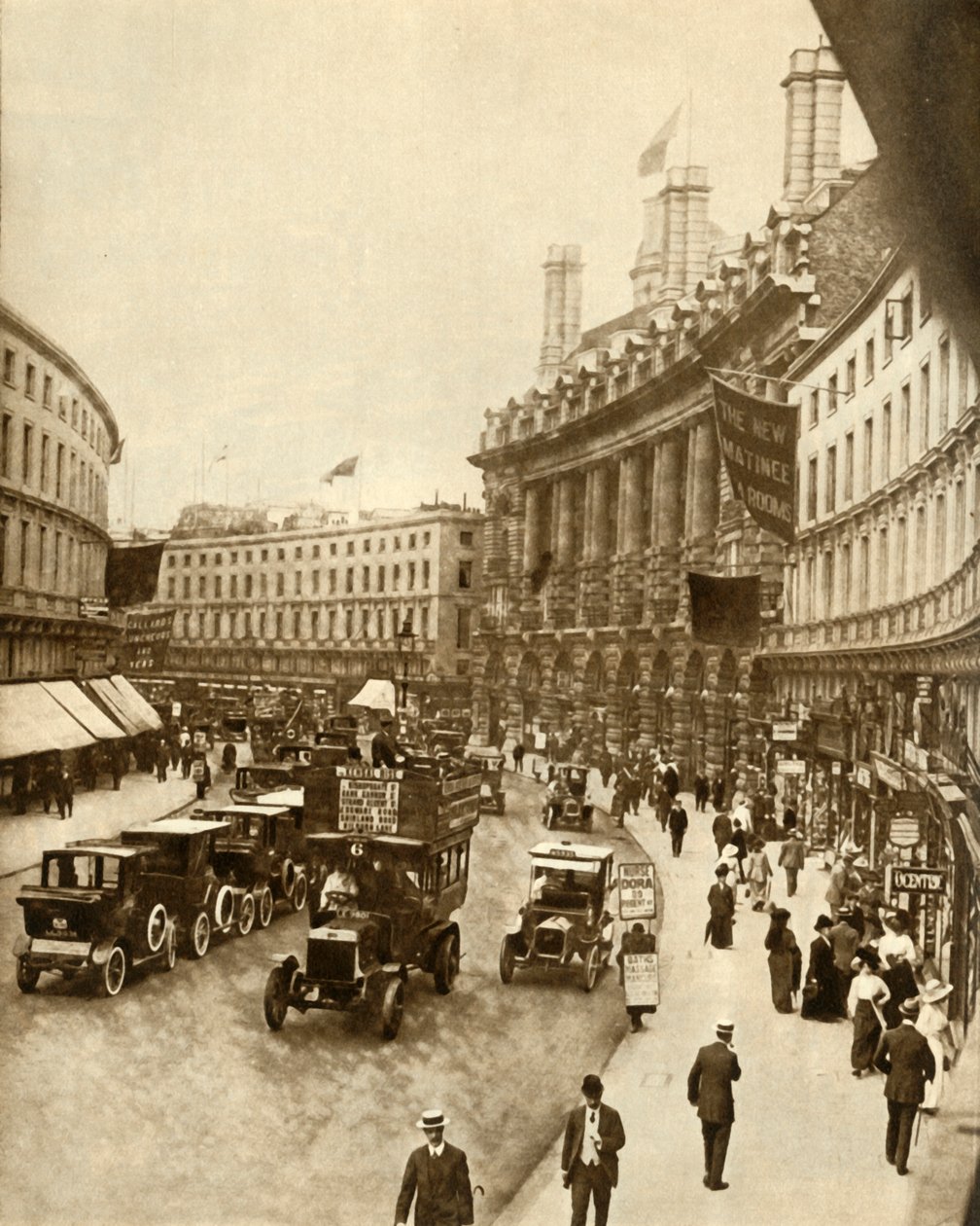 Regent Street, London, 1912, 1935. alkotó: Unbekannt