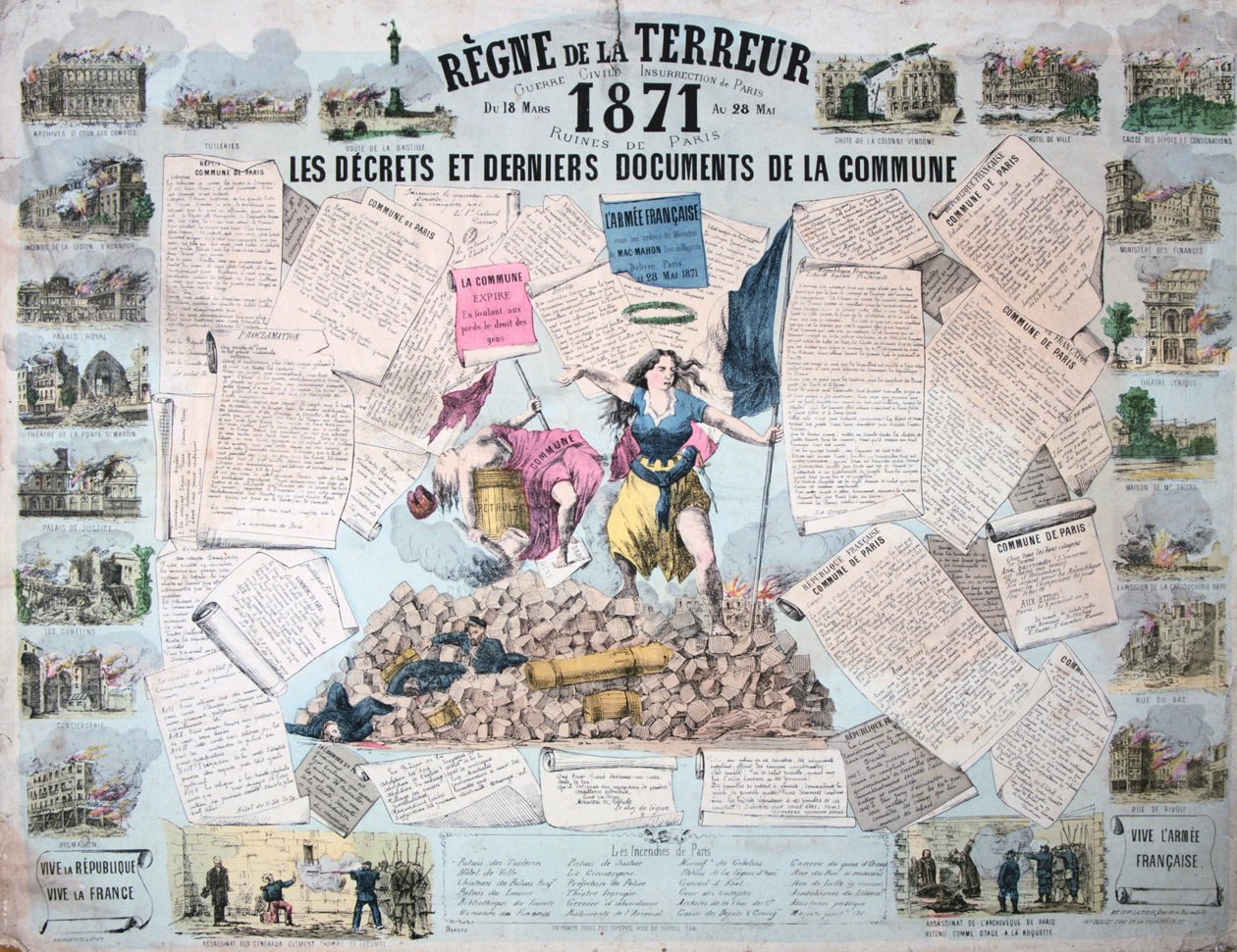 Terror uralma, Párizs Kommün, 1871 alkotó: Unbekannt