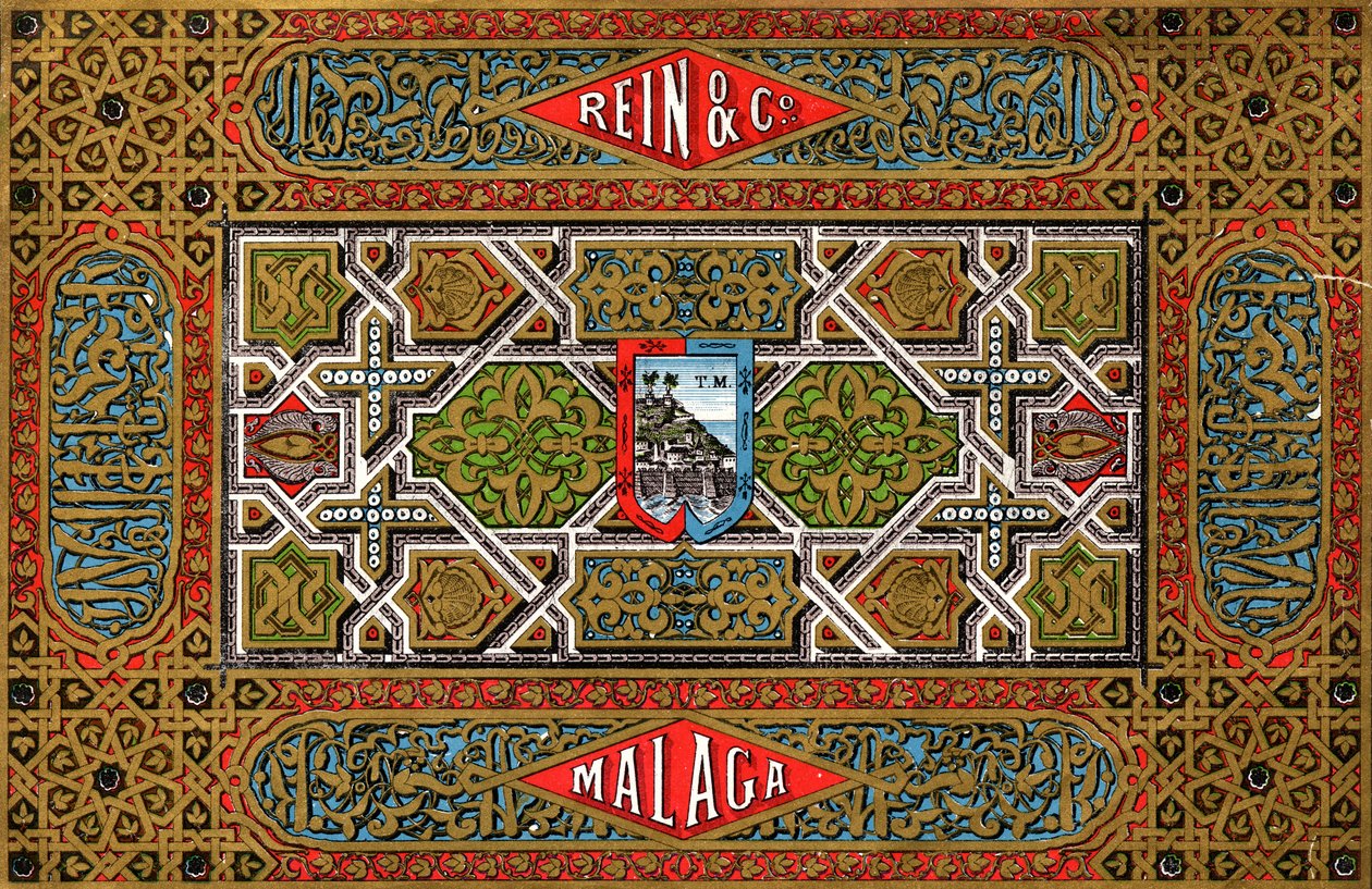 Rein & Co Malaga bor, 19. század alkotó: Unbekannt