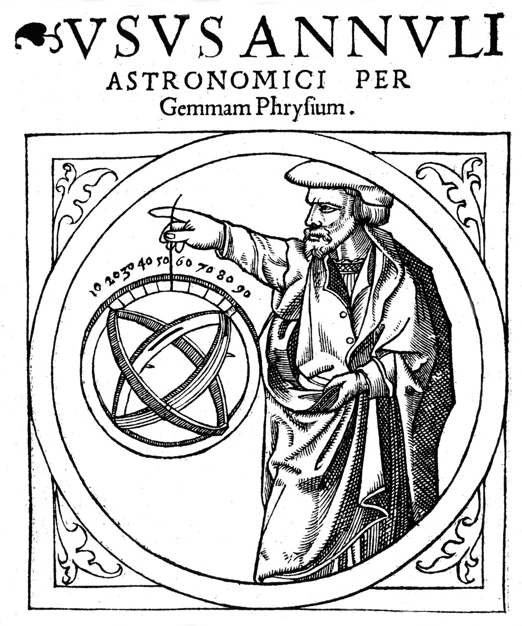 Reiner Gemma Frisius holland csillagász, geográfus, térképész és matematikus, 1539 alkotó: Unbekannt
